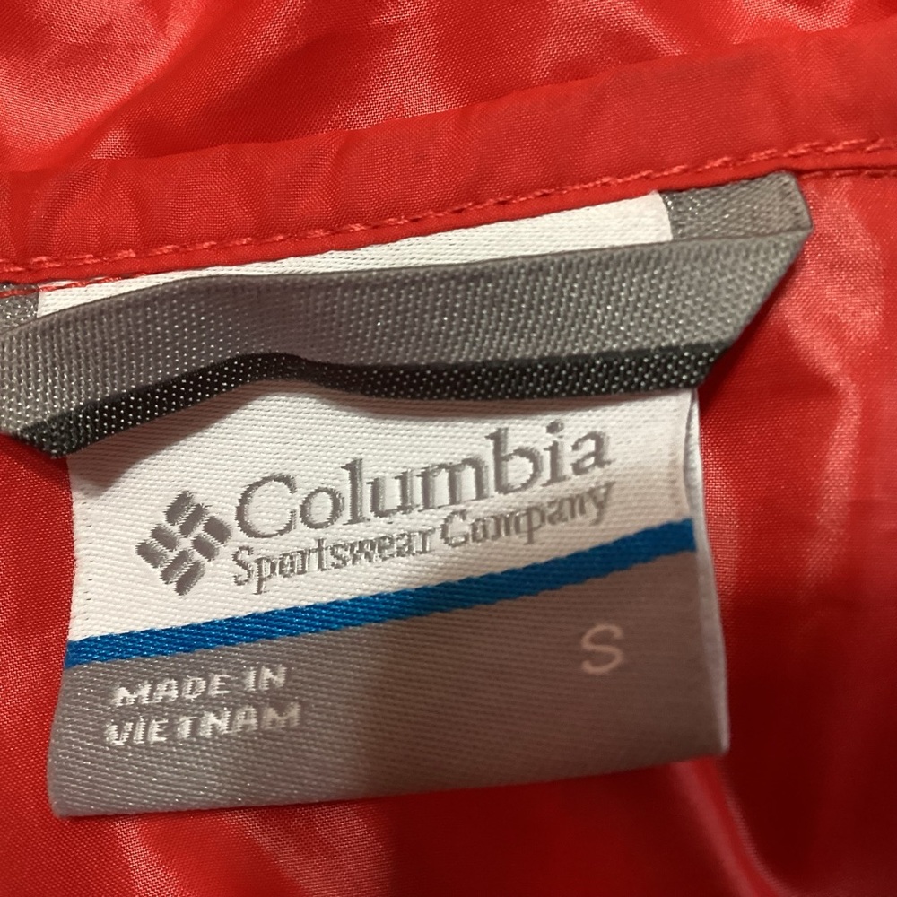 Women’s Columbia Alpine Chill Windbreaker Full Zip Jacket with Hood Size Small - Picture 3 of 9